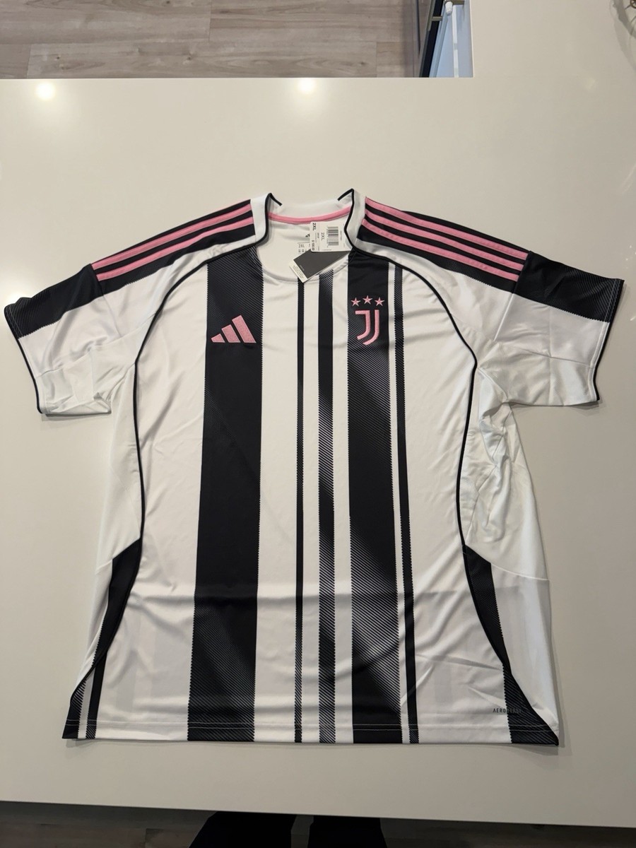 Adidas Juventus 25/26 Home Stadium Jersey White Black JJ4320 Mens