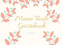 GäStebuch Taufe Blanko 80 Seiten, 21X29,7 Cm, Hardcover, Weiß, Meine Taufe