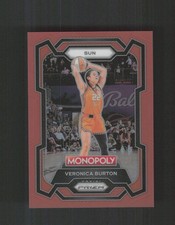 2024 Panini Prizm Monopoly WNBA #1 Veronica Burton Orange Prizms #/124
