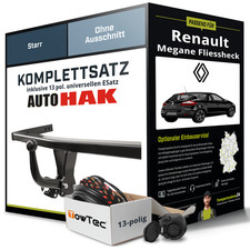Anhängerkupplung starr für RENAULT Megane Fliessheck +E-Satz AHK NEU ABE