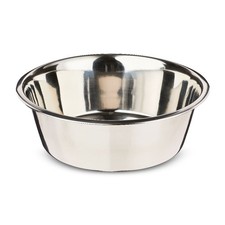 Extra Large 38-Cup Stainless Steel Pet Bowl for Dogs Cats Silver