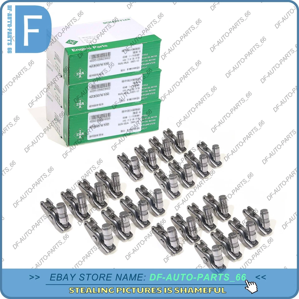 24X OEM INA Hydraulic Lifters&Rocker Arms For AUDI A6 A7 Q5 Q7 VW Touareg 3.0T Foto 3 de 4