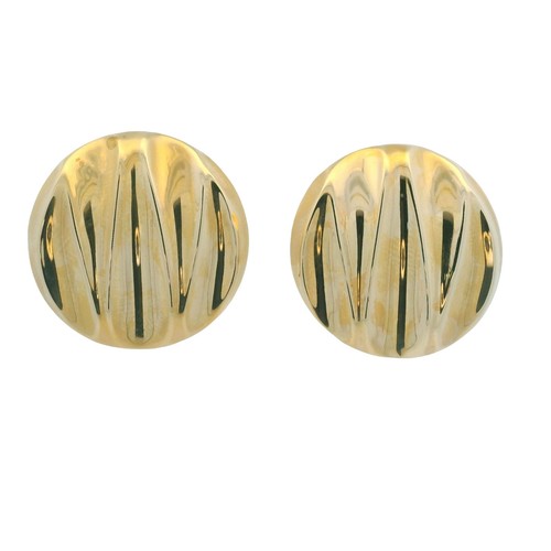 14k Yellow Gold Extra Large Hollow Round Earrings