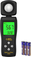 Light Meter, Lux/Foot Candles Meter with 180&ordm; Rotating Sensor, Range up to 200,0