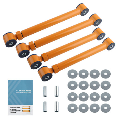 4 Pcs Adjustable Front Control Arms 0-6'' Lift for Dodge Ram 1994-2009 Golden new