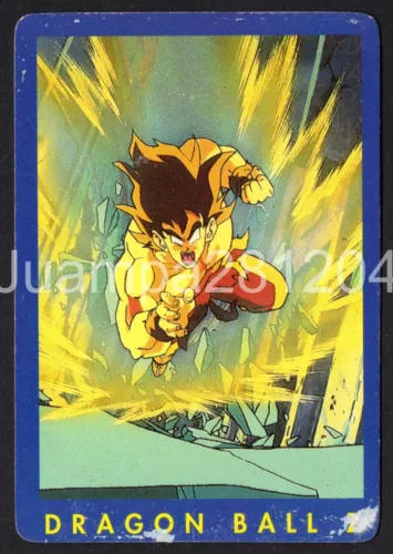 SON GOKU #23 CROMO DRAGON BALL Z TRADING CARDS SERIE 1 AZUL 1996 PANINI