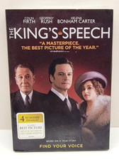 The King's Speech DVD, 2010 Widescreen, Includes Slip Cover. New, Sealed