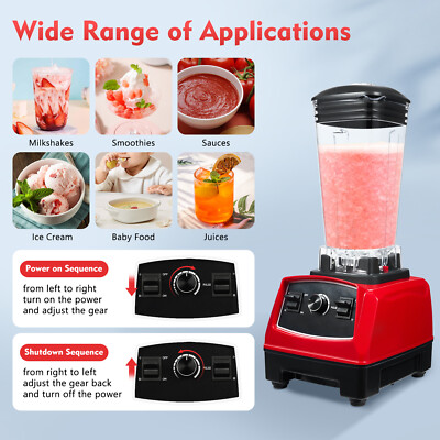Smoothie Blender for Kitchen 2200W Professional Countertop Blenders for Shake US