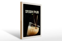 Holzschild Reise 30X40 Cm Irland Alkohol Bier Feiern Deko