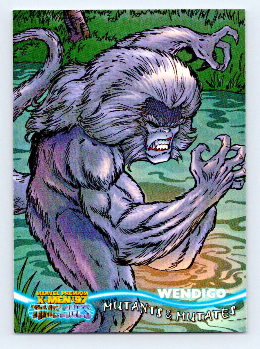 Fleer Marvel Premium X-Men '97 Timelines #22 Wendigo Trading Card