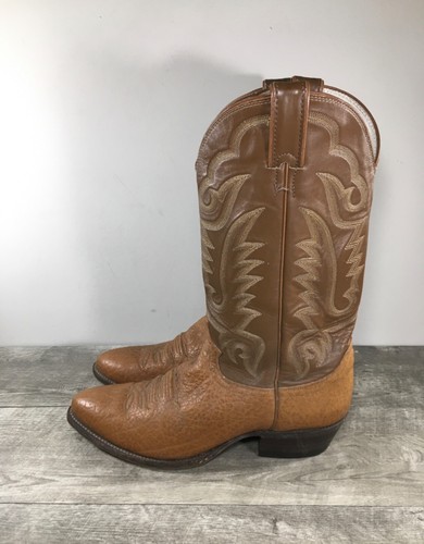 Justin 1446 Bullhide Leder Cowboy Western Leder Zum Überziehen Herren Stiefel Größe 11 - Bild 6 von 12