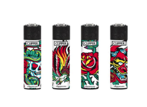 Download Clipper Lighter Large HARD TATTOO Refillable Flint ...