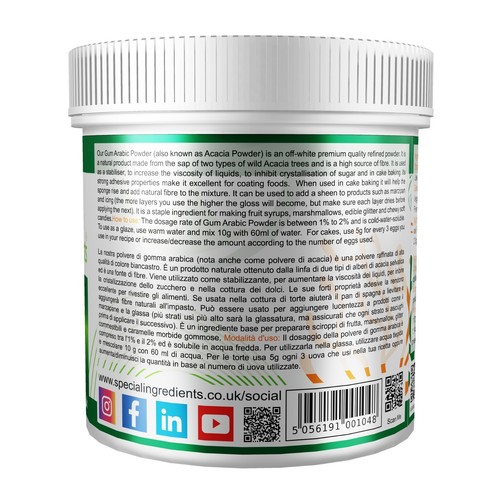 Gum Arabic Powder (Acacia) - Premium Quality Non-GMO Gluten Free Vegan Friendly - Picture 4 of 21