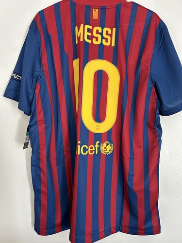 CAMISETA DE FUTBOL LOCAL NIKE EDICIÓN JUGADOR BARCELONA 2011/2012 GANADOR UCL MESSI - Imagen 9 de 12