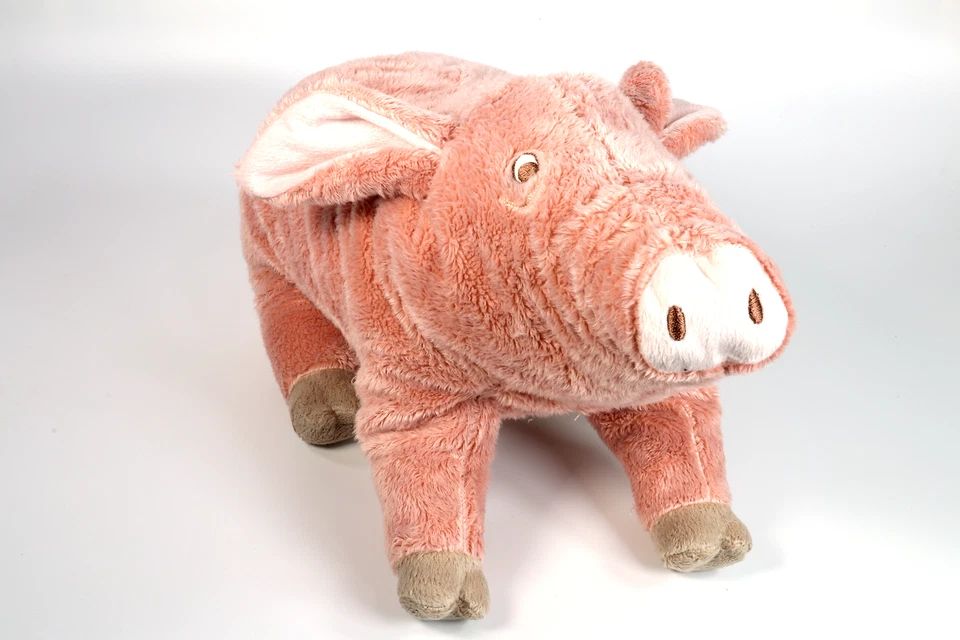 Stofftier Schwein Ferkel Kuscheltier IKEA KNORRIG in rosa 37cm - NEU - Bild 3 von 4