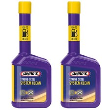 2 x Wynns Extreme Diesel Fuel System EGR Valve DPF Cleaner Additive 325ml