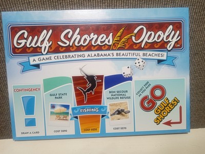 (NEW) Gulf Shores Opoly Monopoly Board Game Alabama s Beautiful Beaches SEALED