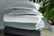 MATOUK NADIA SILVER STANDARD SHAM DIAMOND MATELASSE BEAUTIFUL COLOR BNWOP