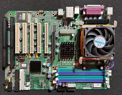 Vintage PC Pentium 4 S478 motherboard: Advantech AIMB-742 with ISA slot