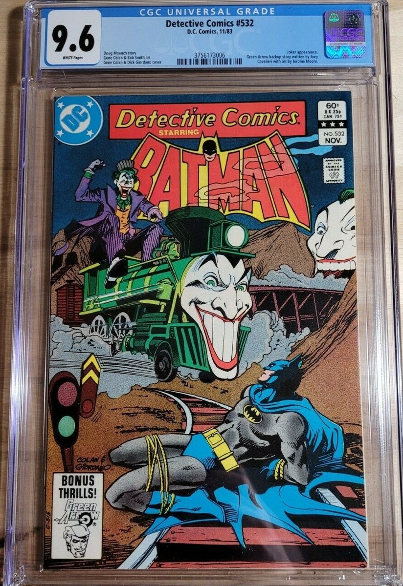 1983 Detective Comics 532 Batman CGC 9.6 Classic Joker Train Cover