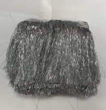 TINSEL FRINGE 7 INCH SOLD BY 1 YARD SILVER