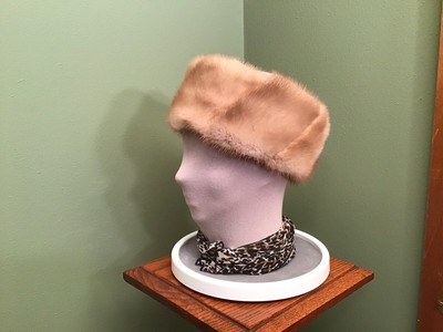 Real~Fur~Headband~Mink ~ Blonde Pastel ~ Diagonal Cut~ Head Wrap~Halo~Head Scarf