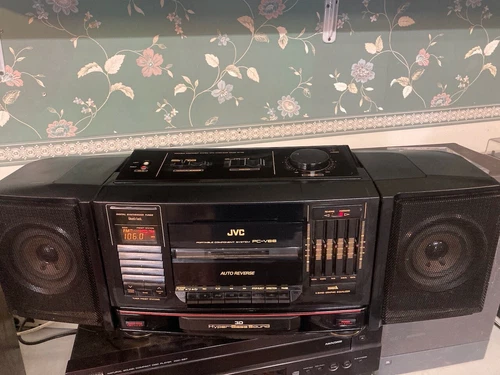 Vintage JVC PC-V66 Cassette Deck Player AM/FM Radio Boombox Hyper Bass
