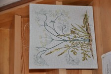 Karl Hubbuch, Blumen- und Gräserkacheln, limitierte Auflage 1977, selten!