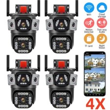 360  WiFi Camera Wireless 10X Zoom Three Lens Security Protection Surveillance 