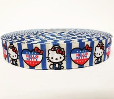 Hello Kitty Sailor Ribbon 7/8" By the yard NEW
