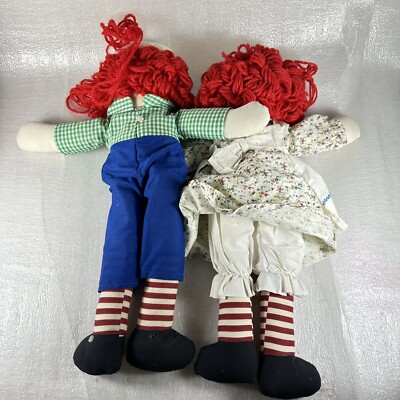 Vintage Raggedy Ann and Andy Dolls Z16 | eBay