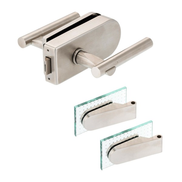 GlastüRbeschlag Set D Uv + Studio BäNder Edelstahl GlastüRschloss Ivory-image