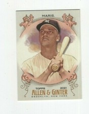 2021 TOPPS ALLEN & GINTER BASEBALL - ROGER MARIS NEW YORK YANKEES #235