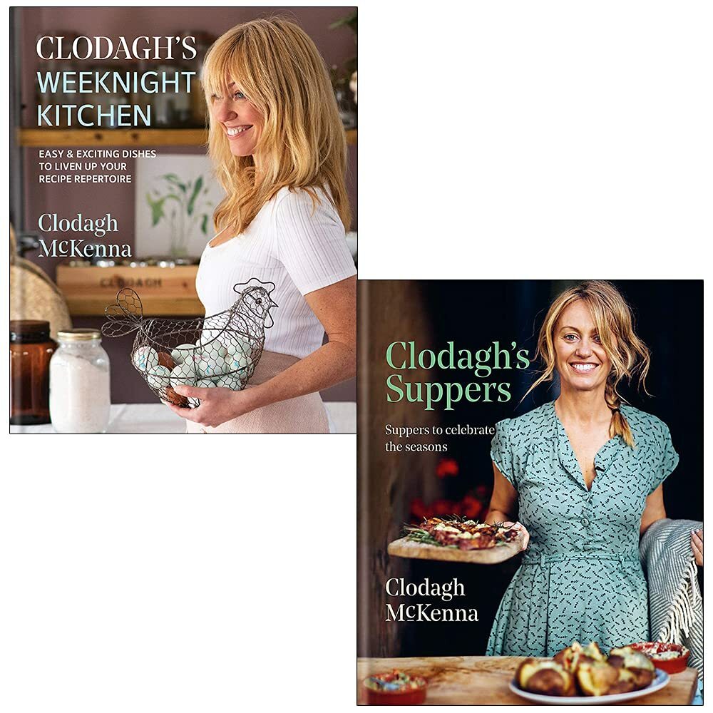 Clodagh McKenna 2 Books Collection Set (Clodagh's Weeknight Kitchen, Clodagh's )