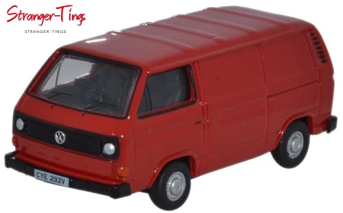 VANS Furgone Oxford Diecast VW T25 rosso orientale scala 1 76