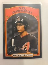 2021 Topps Heritage Minors Jeferson Espinal #33 Black Parallel 13/50 AZL DBacks