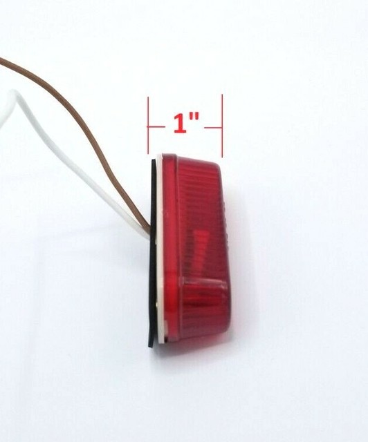 Red 3" Incandescent SelfGrounding Marker Clearance Light Trailer eBay
