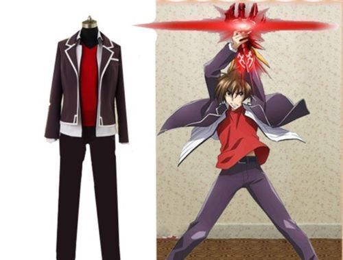 Anime High School DXD Hyoudou Issei Tsto Issei School Uniform Cosplay  Costume