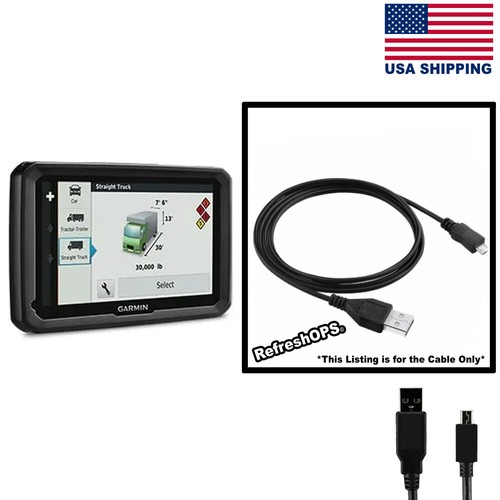 Garmin dezl 770LMTHD Portable GPS Navigator USB Cable Transfer Cord