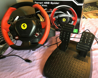 Thrustmaster Ferrari 458 Spider (4460105) Wheel & Pedals Set for XBOX