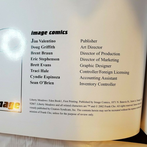 Liberty Meadows: Eden Book Image Comics First Printing 2002 Frank Cho - Picture 3 of 4