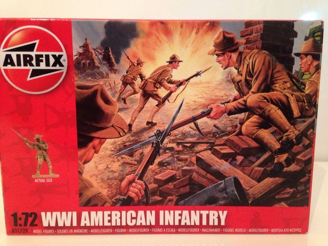 Maquette Plastique Airfix - Infanterie US WWI - Échelle 1/72ème - À Monter Et Peindre - À Partir De 12 Ans