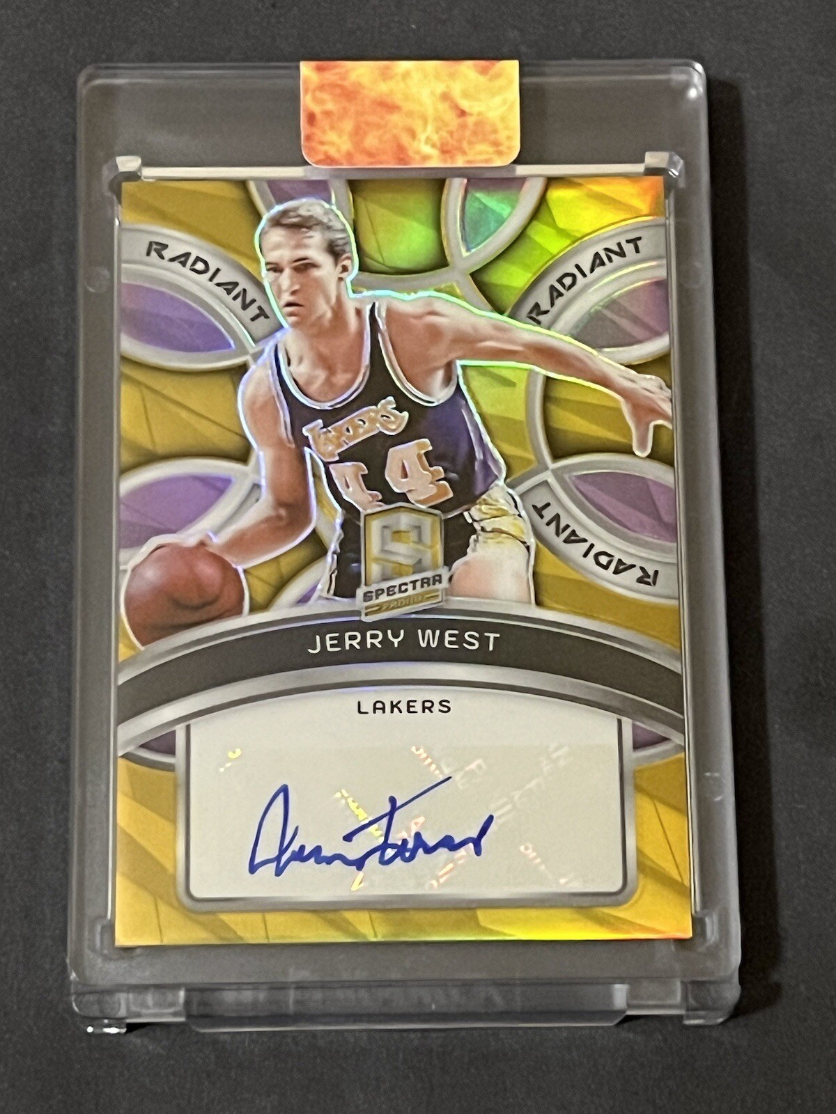 NBAカード prizm 暑く Jerry west auto
