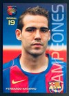 2004-05 Panini Megacracks Barca Campeones # 29 Fernando Navarro Barcelona card