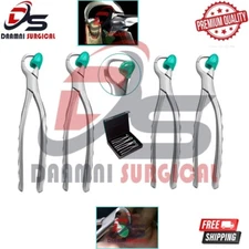Dental Extraction Standard Forceps Best Series Set of 4 Pcs 40 Bumpers Free