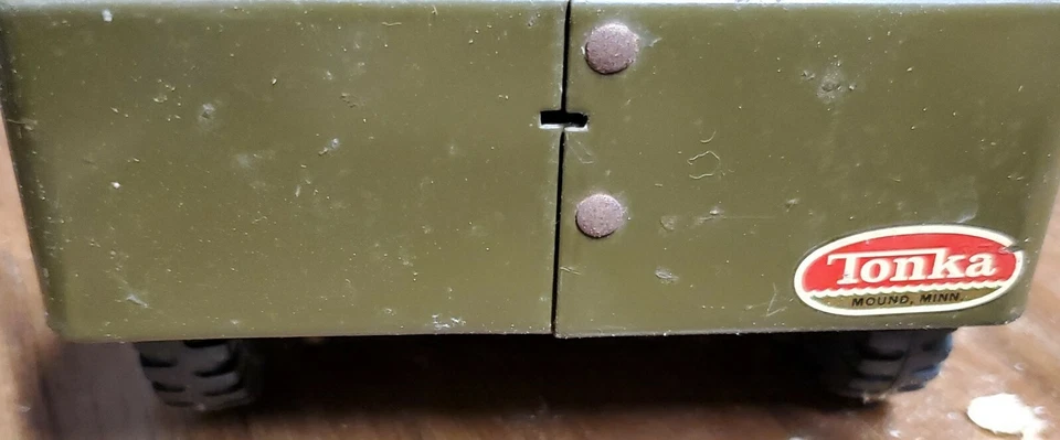 Camión Jeep modelo GR2-2431 vintage años 60 Tonka Toys acero prensado militar ejército Foto 2 de 4