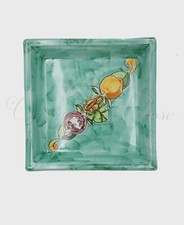 Piatti in Ceramica di Vietri 100% Artigianato Italiano Quadrato Austria Verde
