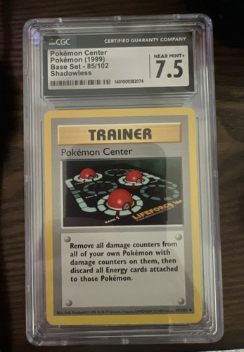 Pokémon Center (Shadowless) graded CGC 7.5 for sale on eBay