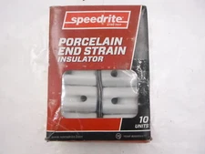 Speedrite Porcelain End Strain Insulator 880 0000-677 SI023 White