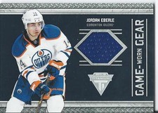 2011-12 Panini Titanium Hockey JORDAN EBERLE #62 Game Worn Gear